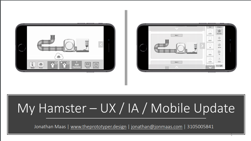 My Hamster – UX / IA / Mobile Update